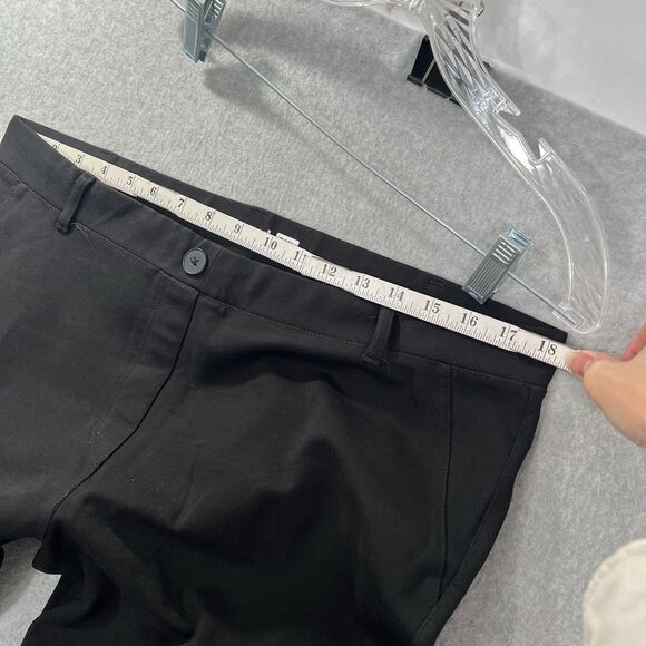 Betabrand Classic Dress Yoga Pants 2XL Long 33 inseam Ponte Knit Black Boot-Cut - Picture 6 of 11